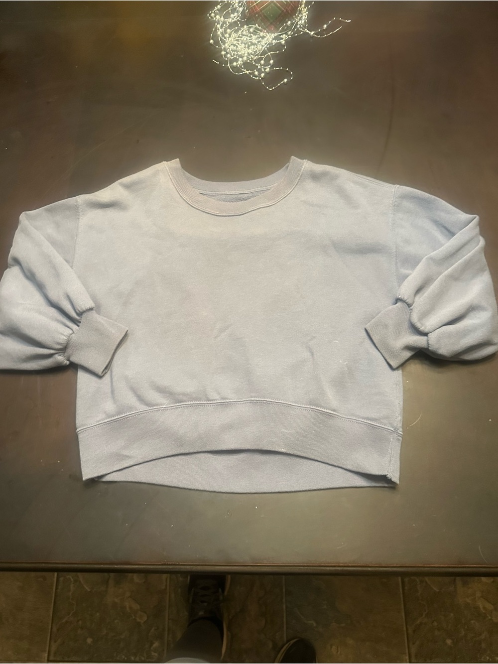 Abercrombie & Fitch Powder Blue Crewneck Sweatshirt